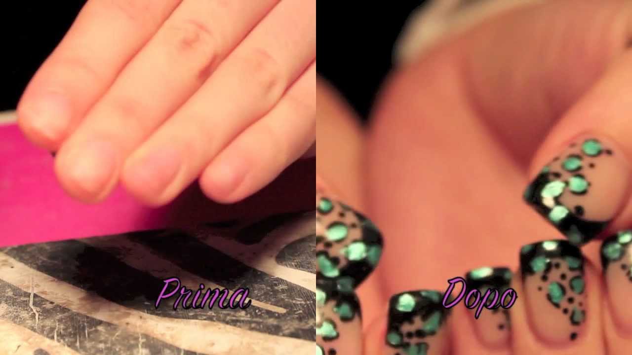 Ricostruzione Tip+Nail art Leopard Pt.1