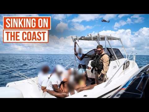 Undocumented Migrants Caught Entering the US on a Sinking Boat | Seized at Sea