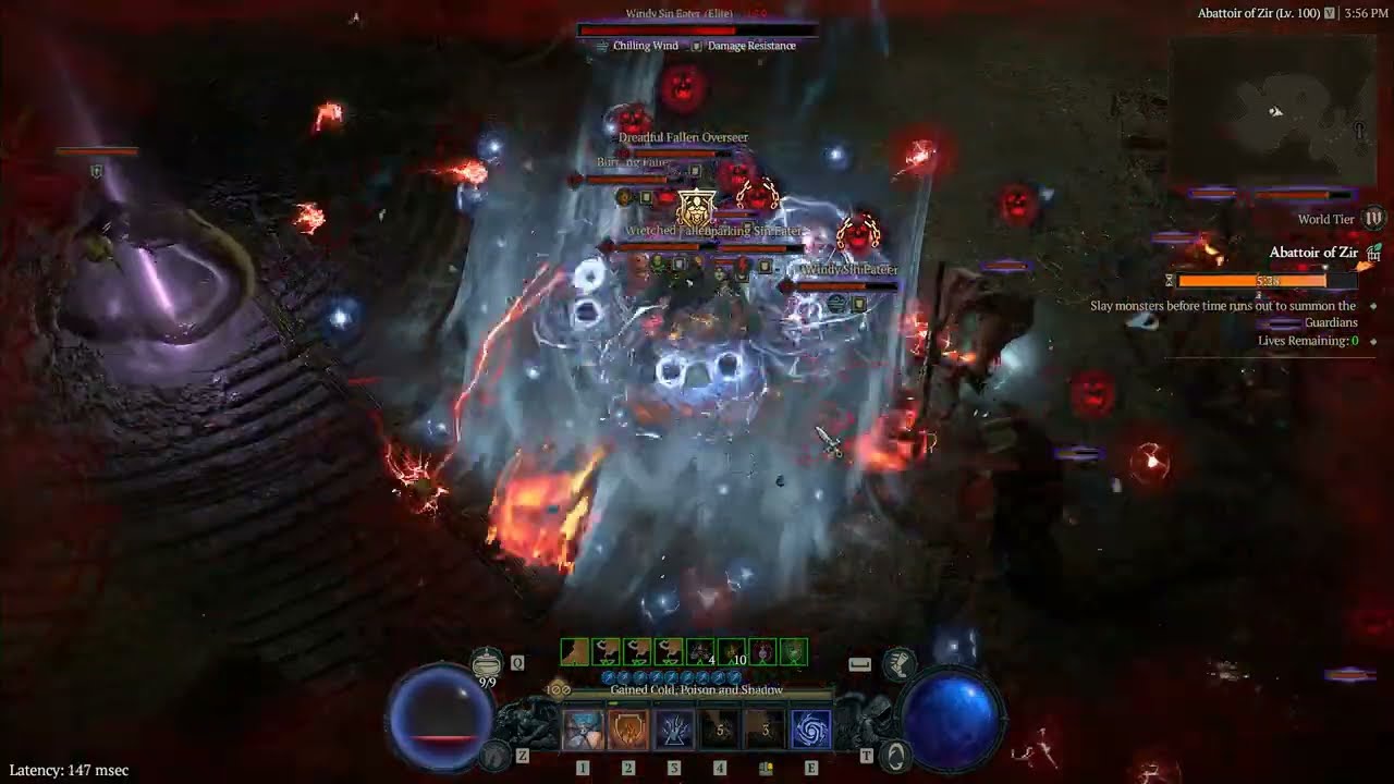 Tier 24 Abbatoir of Zir Sorcerer clear Shatter variation 7m58s