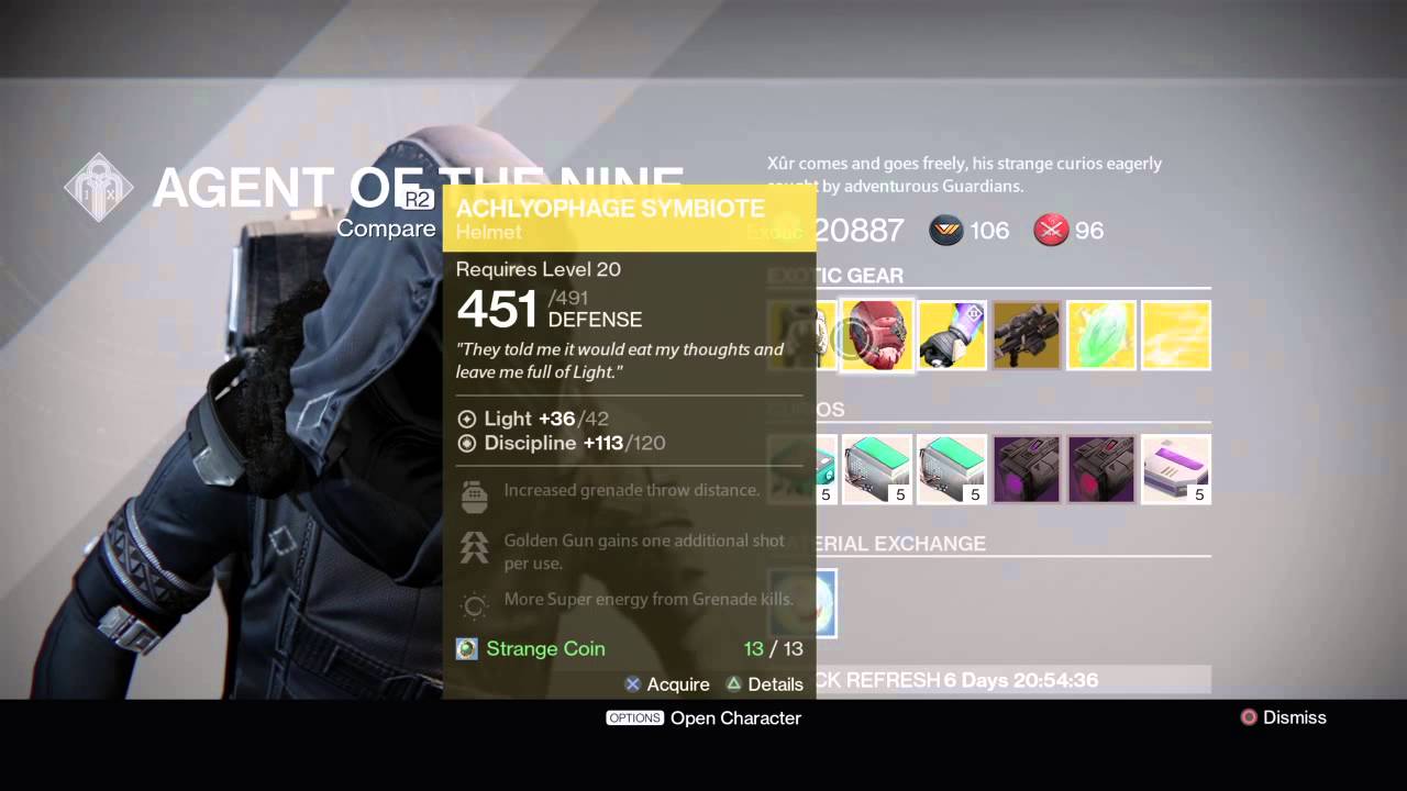 Destiny - Xur weekly loot May 29th