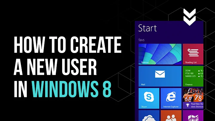 How To Create A New User In Windows 8