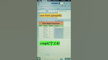 How to Use Rept formula in Excel || MTS All Teach #rept function #exceltricks #exceltech #viral💯👍