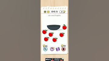 Brain test Level 53 | we need 9 apples