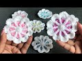Crochet Flower/Flower appliqué/Craft &amp; Crochet 2355