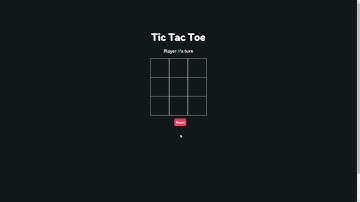 How to create a Tic Tac Toe game using HTML, CSS and JAVASCRIPT || ULOGICMATRIX
