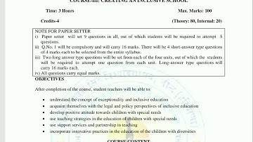 Creating an inclusive school important question for 2020 b. ed 2nd year exam Naveen Dahiya