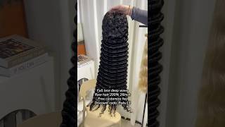 🤩High quality Free Customize full lace deep wave #deepwave #rawhair #berryshair #fulllacewig #wigs
