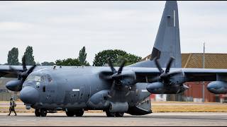 UNTRACKED! 4 US Air Force C-130s Land at RAF Mildenhall | One Carrying Paratroopers