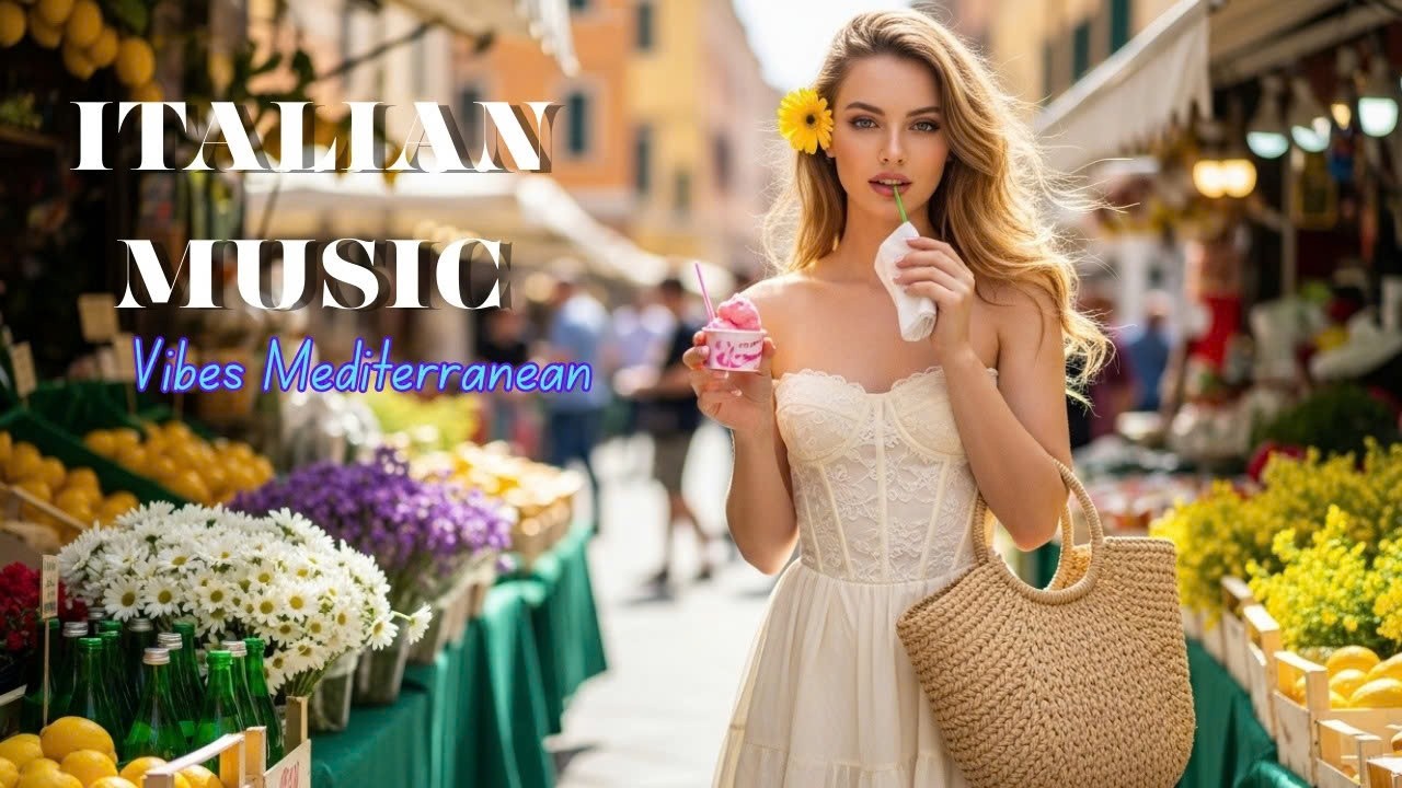🎶 Italian Vibes & Mediterranean Music 🎶 2+ Hours Serene Amalfi Coastline & Lake Como Escape 4K