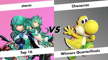 storm (Pyra/Mythra) vs Chococroc (Yoshi) | Smash the Cave #100 - Winners Quarters