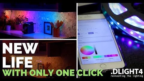 LED STRIP control by Amazon ECHO DOT, GOOGLE HOME, IFTTT, CRESTRON, RTI or PHONES by .DLIGHT4 LED