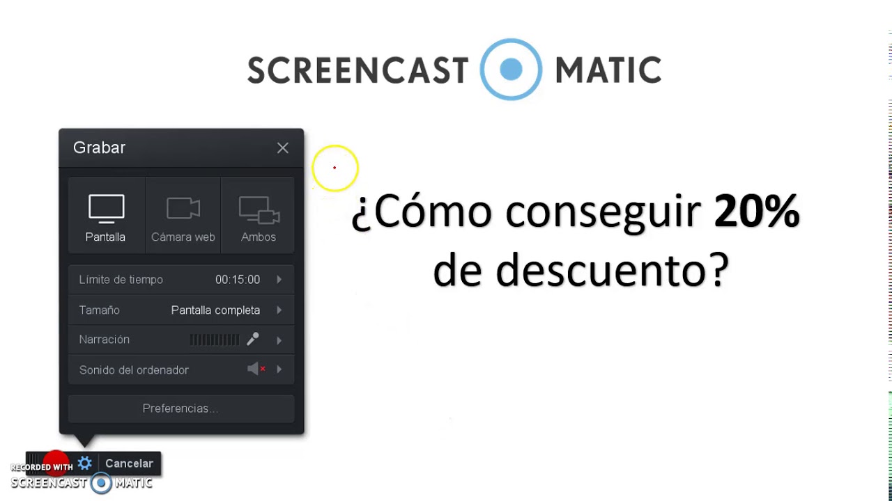 Cómo instalar Screencast-O-Matic de forma gratuita en nuestra computadora.