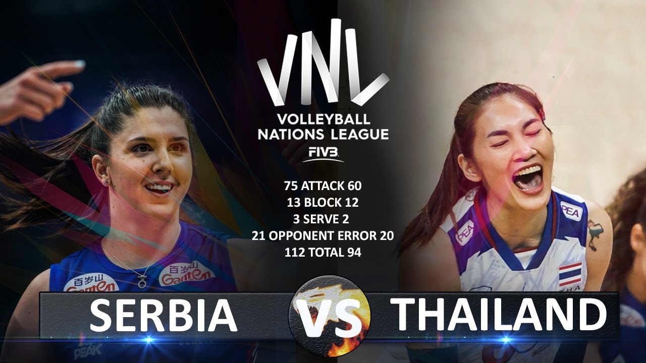 Serbia vs Thailand Women's VNL 2023 YouTube