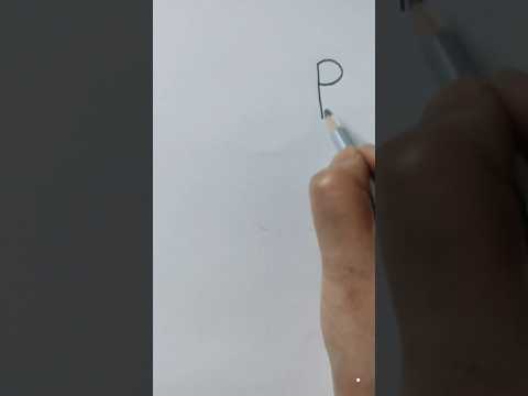Easy Peacock Drawing With Letter P Peacock Bird Mayur Youtubeshorts Shortvideo Video Short 