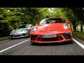 Porsche 911 R vs 911 GT3 manual l Top Gear