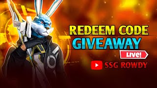 REEDEM CODE GIVEAWAY 💸 / MOST KILL GET REEDEM CODE / SSG ROWDY IS LIVE 🔥