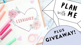 2018 FEBRUARY Bullet Journal Update + GIVEAWAY! | Plan with Me FEB Bujo Flip Through | Miss Louie
