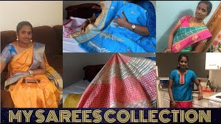 My Sarees collection | USA tamil vlog