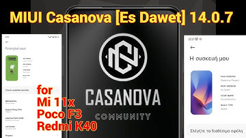 MIUI Casanova Project By Harmawan Poco F3 Mi 11x Redmi K40 BloatWare Free 90fps Pubg Unlimited Photo