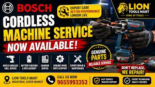 🔧 Bosch Cordless Machine Service Now Available! | Bosch Repair & Spare Parts | Lion Tools Mart 🦁