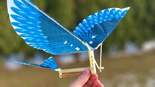 How to Make a Flying Bird (Ornithopter)  Amazing Toy