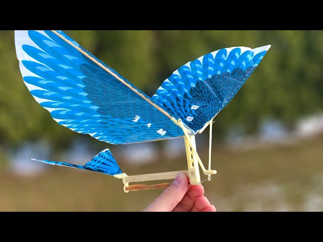How to Make a Flying Bird (Ornithopter) - Amazing Toy class=