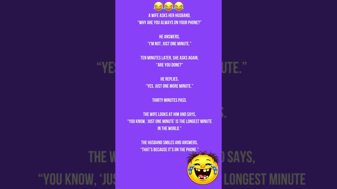 The “Just One Minute” Phone 🤣 