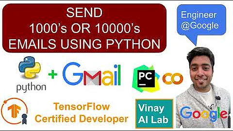 Send 1000's or 10000's of Emails Using Python | Python Tutorials for Beginners | AI & ML Programming