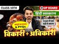 बिकारी अविकारी | Class 10th Up Board हिंदी व्याकरण I Hindi Grammar 10th All Pyq | Hindi Up Board