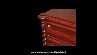 Cassettone Biedermeier in Mogano | Comò Antico Nord Europa Metà 1800