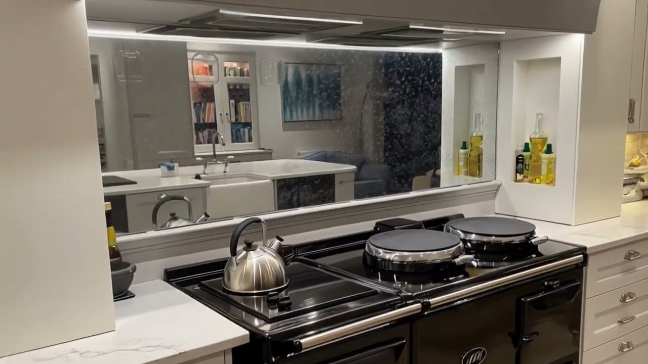 Distressed Mirror Splashback from DIY Splashbacks