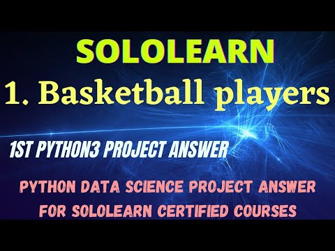 basketball players python3 data science project answer | python3 free ...