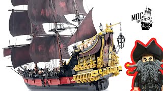 Lego pirate ship MOC : Queen Anne's Revenge. Speed Build