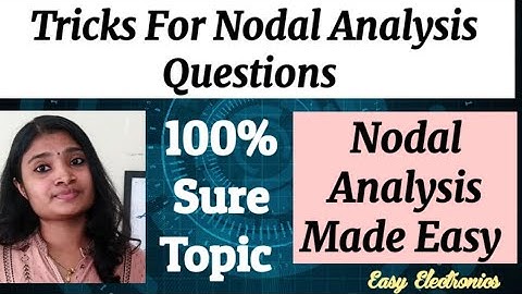 Tricks to Do Nodal Analysis Faster|Nodal Analysis Easy Method| Network Theory