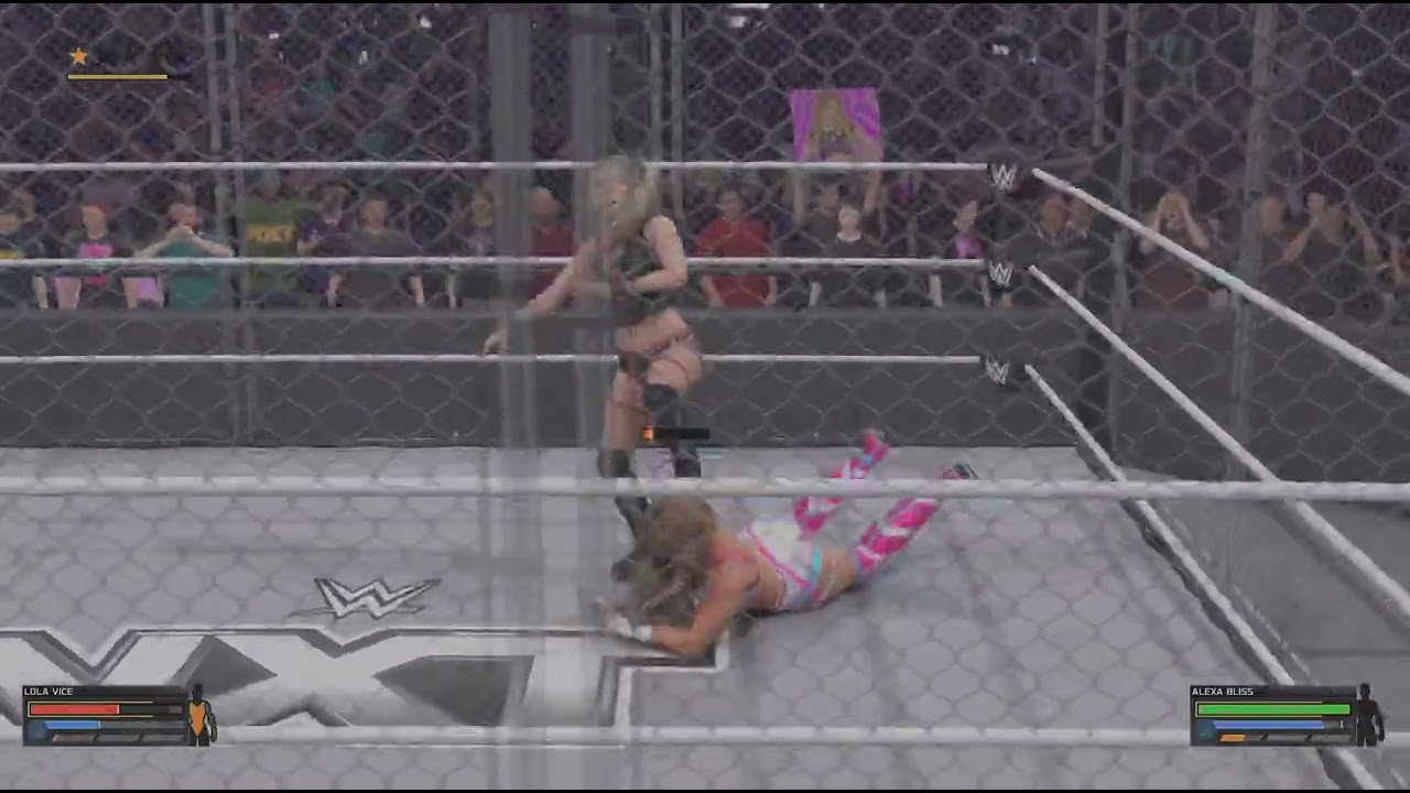 ALexA BLisS vs LoLa ViCe , SteeL cage match  !!!