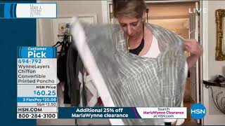 WynneLayers Chiffon Convertible Printed Poncho