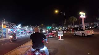 Daytona Bikeweek Main street - Guest Appearance From Drunk Bimbo