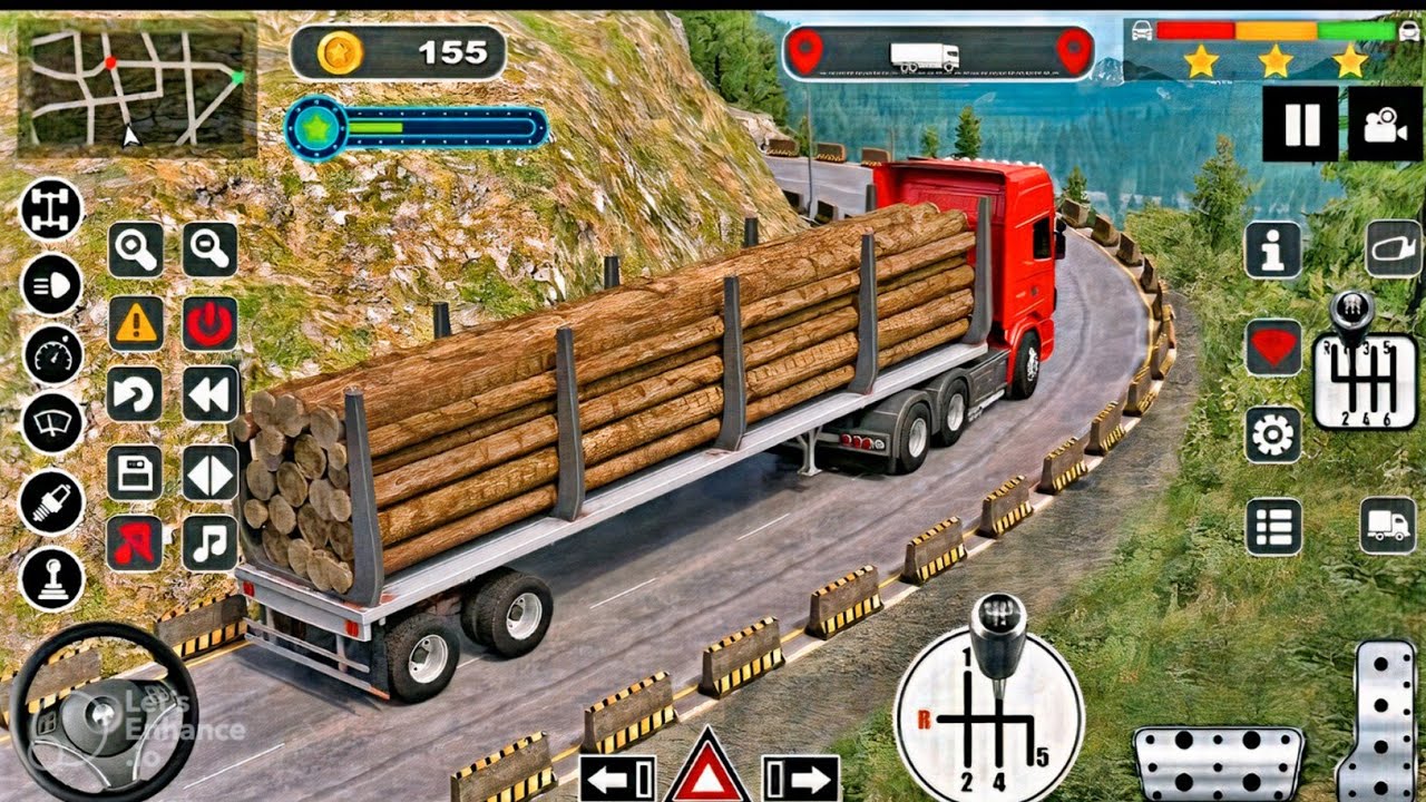Log Transporter Truck Driving. New Tractor JCB Game For Android