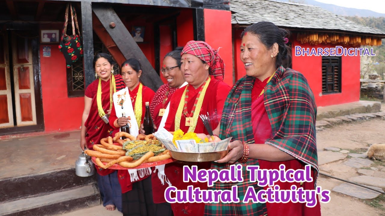 Nepali Typical Cultural Activity's Sorathi Dance At Gulmi, Bharse