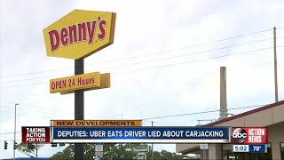 Deputies: Uber Eats driver lied about carjacking