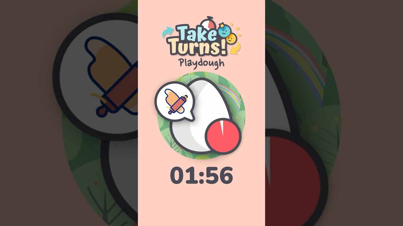 Take Turns - Playdough (2 Minute Timer) #shorts