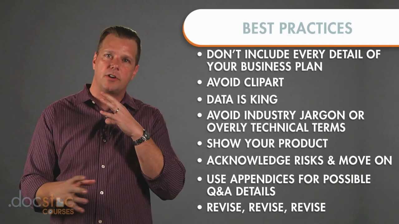 Best business plan practices