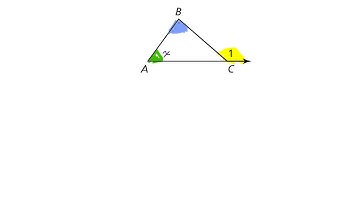 exterior angle of a triangle equal to sum of 2 nonadjacent angles of triangle