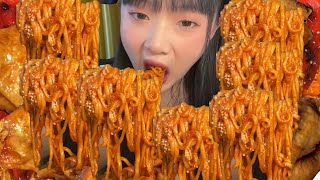 MUKBANG ASMR EP.868 | SPICY NOODLES | Eating challenge noodles | Spicy Food Challenges
