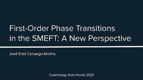 J. E. Camargo-Molina | A New Perspective on the First-Order Phase Transitions in the SMEFT