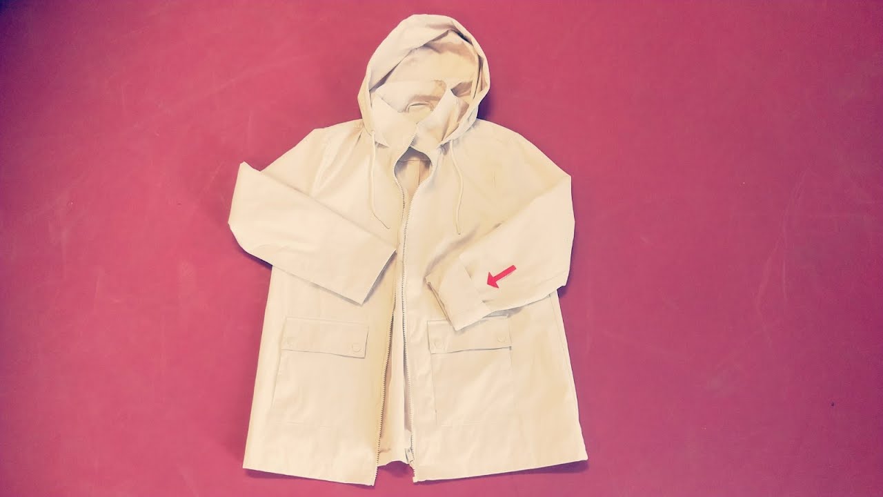 How to Shorten the Sleeves on Utility Jackets/ lined Hoodie jacket. YouTube