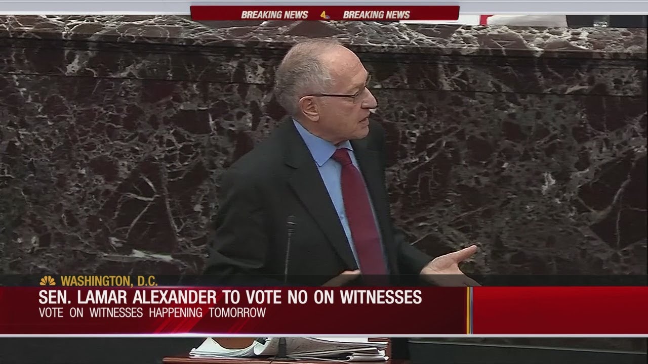 Sen. Lamar Alexander Will Vote Against Calling More Witnesses To President Donald Trump's
