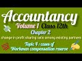 Accountancy class 12 chapter 2 change in profit sharing ratio among existing partners cases of WCR