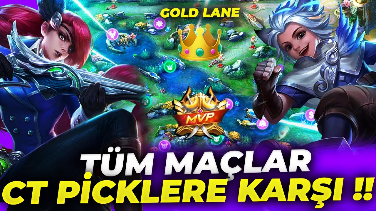 TÜM GÜN CT PİCKLERE KARŞI ADC OYNADIM !! Harith - Lesley | Mobile Legends