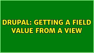 Drupal: Getting a field value from a view Net Worth